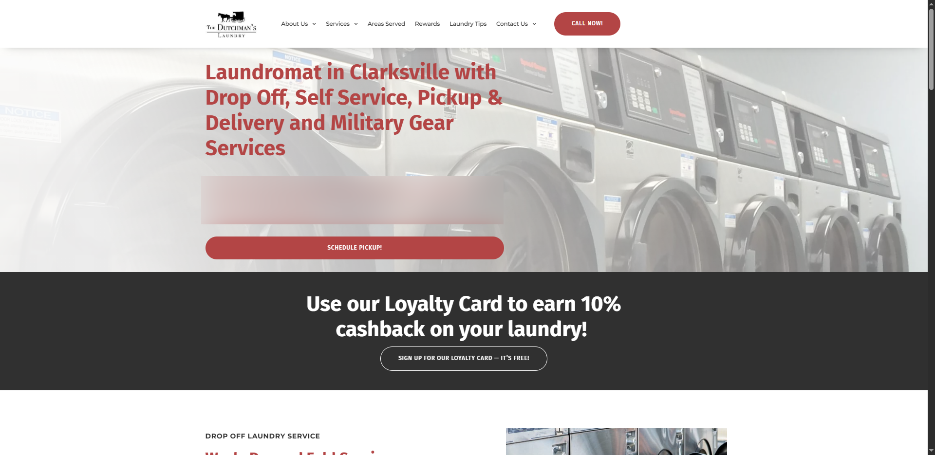 Laundromat website