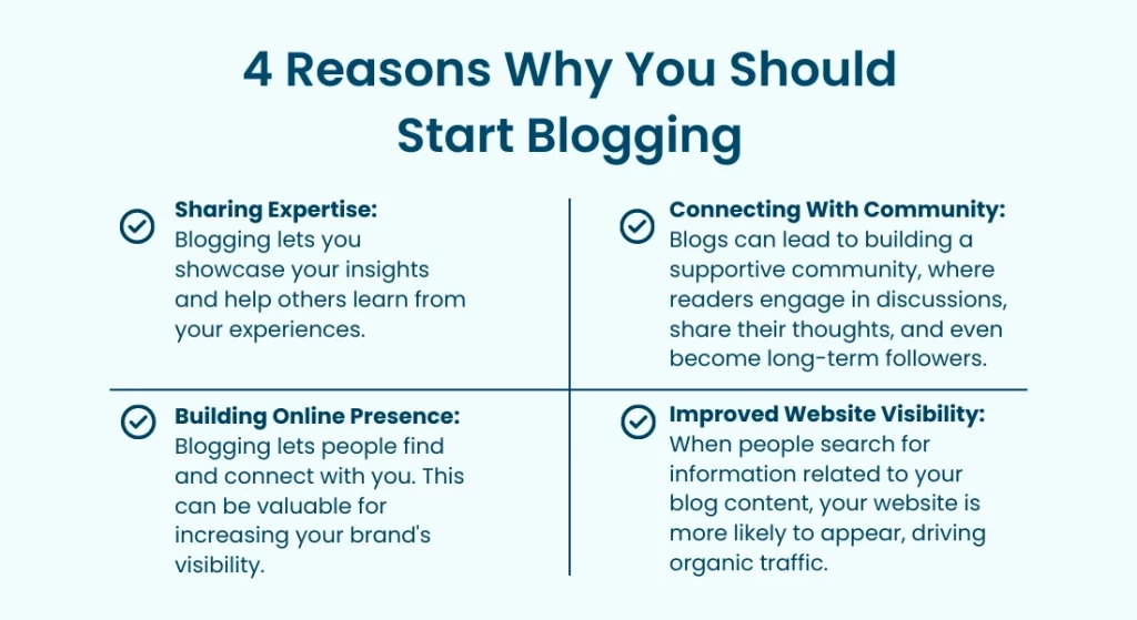 reasons why you should start blogging