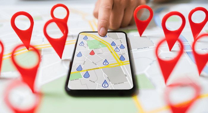 Google Maps PIN Locations