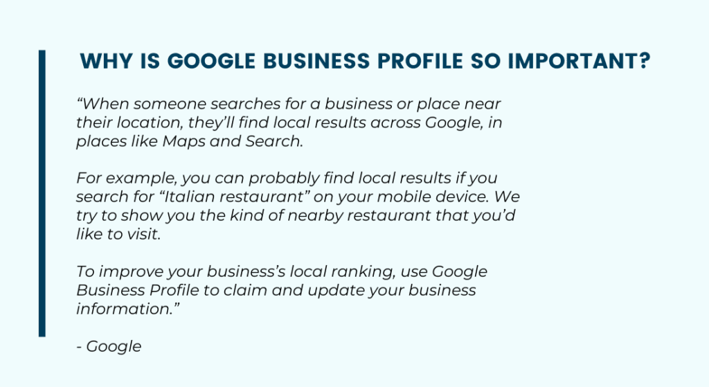 Why Google Business Profile is Important